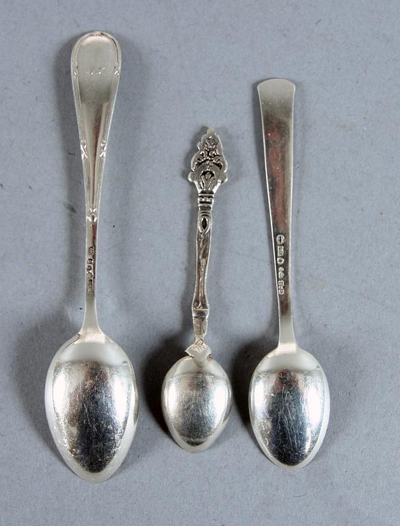 KAFFESKEDAR, 35 delar. silver, 1900-tal.