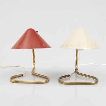 Erik Wärnå, a pair of table lamps, Sweden, 1950's.