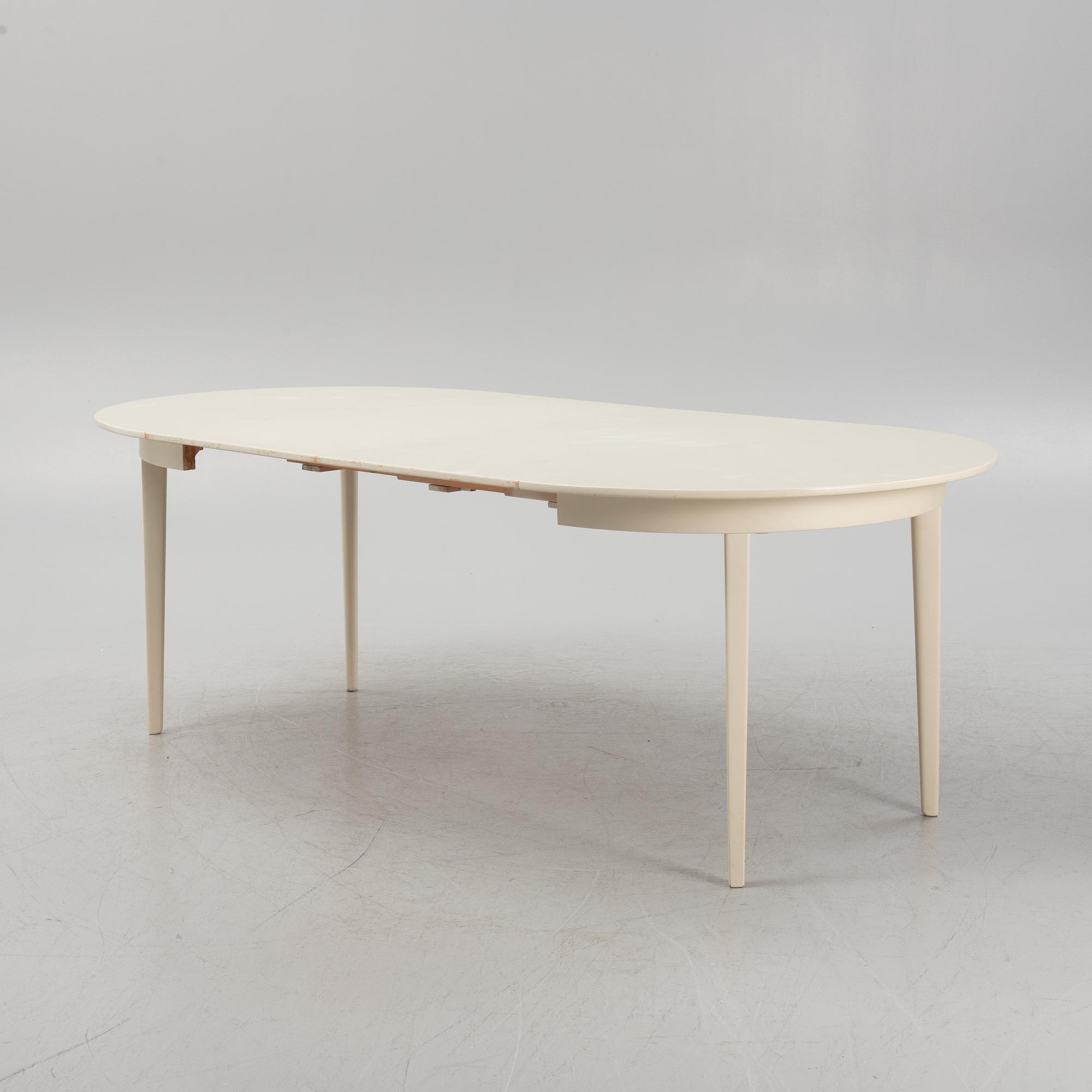 Carl Malmsten, a set of six chairs, 'Herrgården" and a dining table.