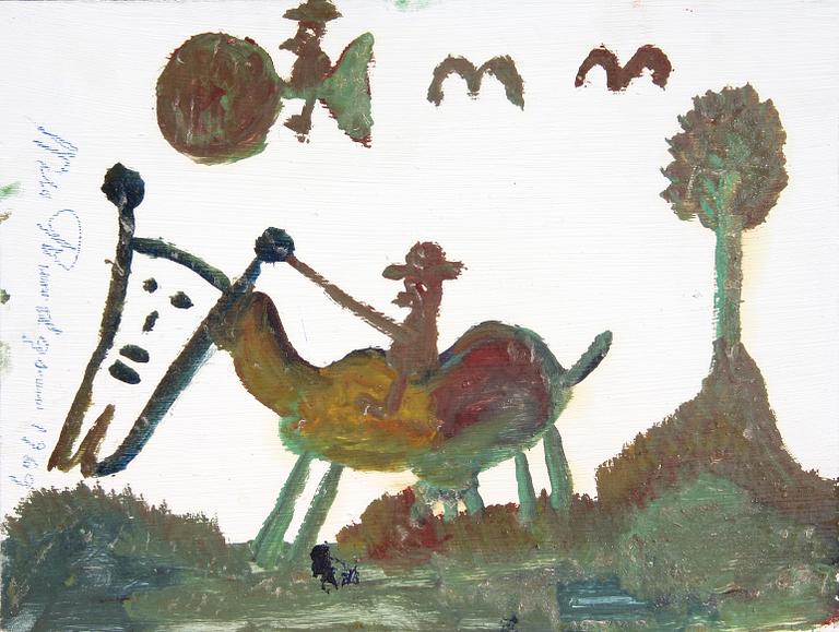 NILS RUNDGREN (Björnjägaren), 3 st blandteknik, sign samt dat "69".