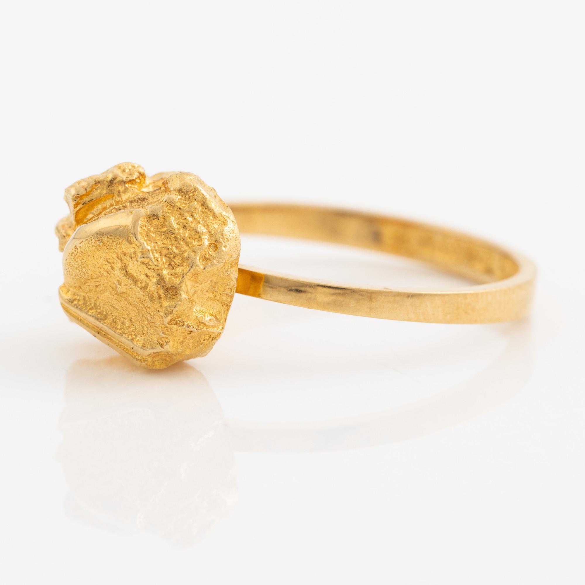 Björn Weckström, ring, 18K guld, Finland 1976. För Lapponia.