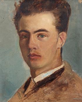 408. Richard Bergh, "Självporträtt som ung" (Self portrait as a young man).