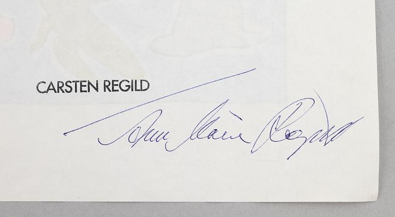 Carsten Regild, teckningar, 2 st.