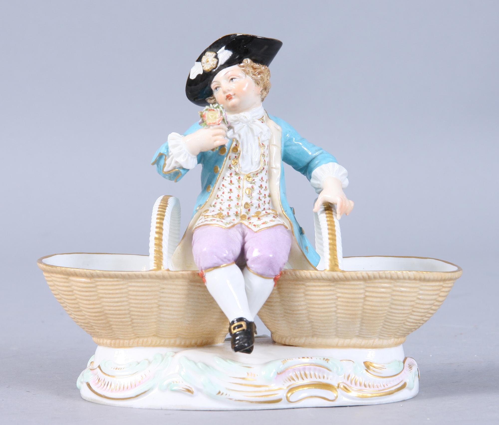 SALTKAR, porslin, Meissen.