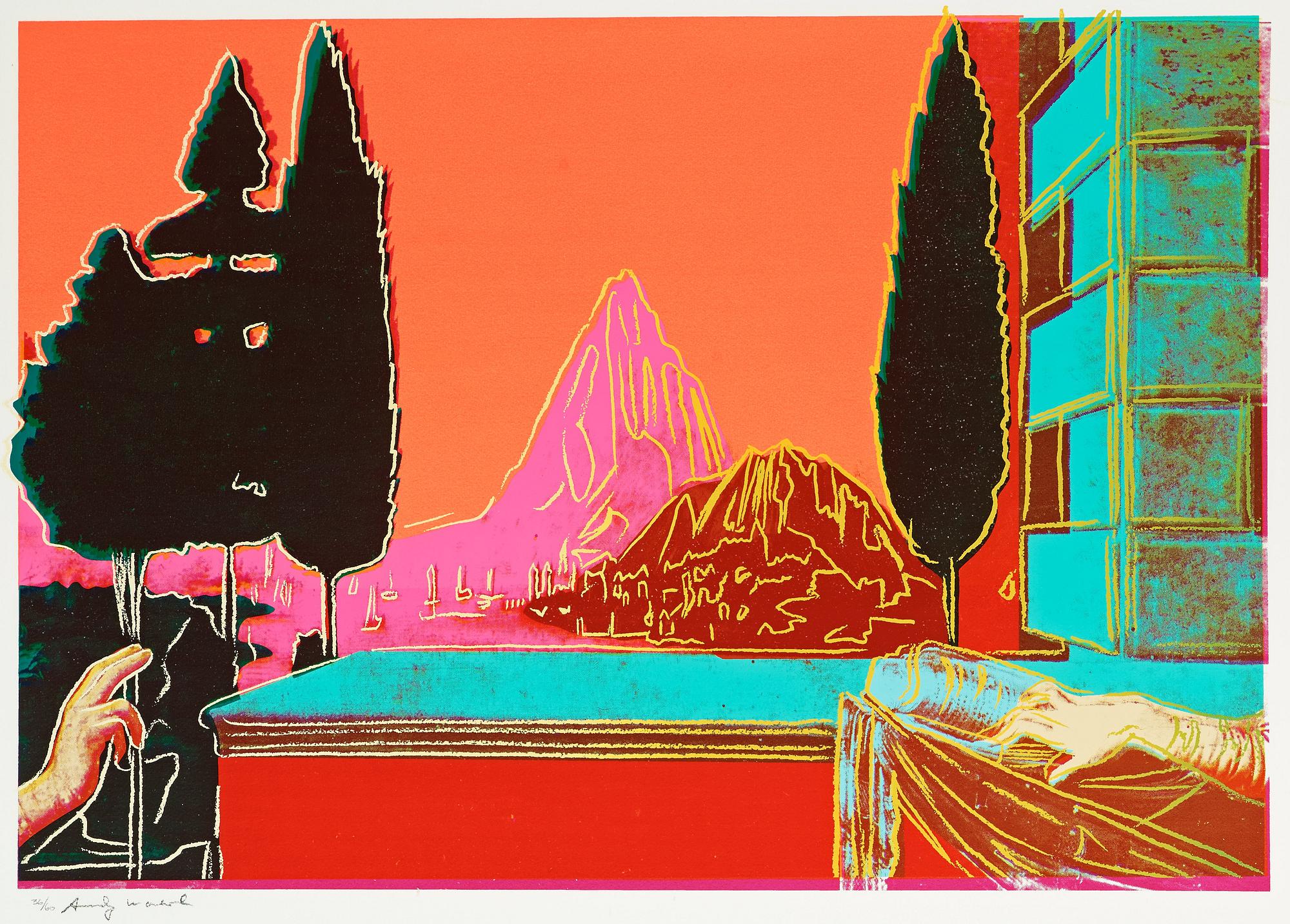 Andy Warhol, "Leonardo da Vinci, The annunciation", ur: "Details of renaissance paintings".