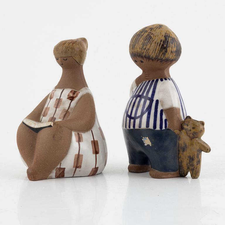 Lisa Larson, two stoneware figurines, Gustavsberg.