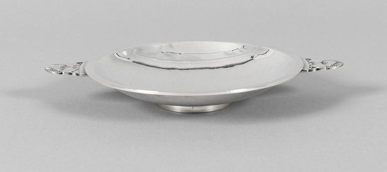 A Georg Jensen "Kaktus" no 629 sterling bowl, design Gundorph Albertus, Danmark 1933-45.