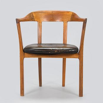 Ole Wanscher, A rosewood armchair, model J2883, cabinetmaker AJ Iversen, Denmark 1960s.