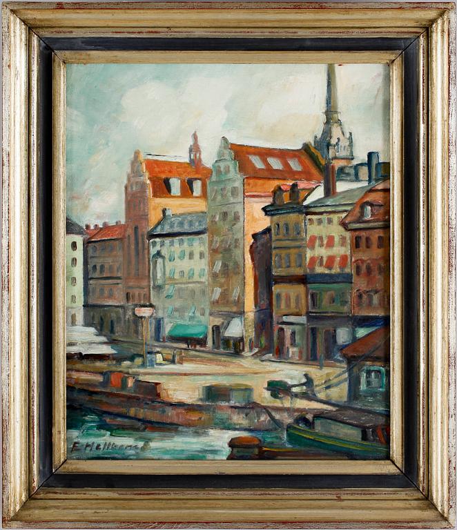EMIL HELLBOM, olja på duk, sign.
