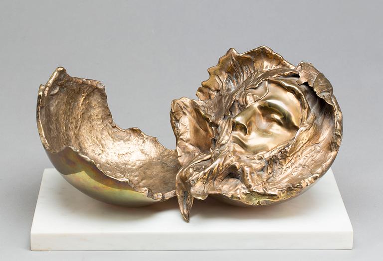 JENS-FLEMMING SØRENSEN, skulptur, brons, signerad och numrerad 8/8 samt daterad -77.