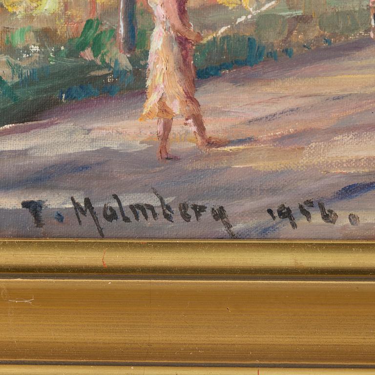 TURE MALMBERG,oil on panel, signed and dated 1956.