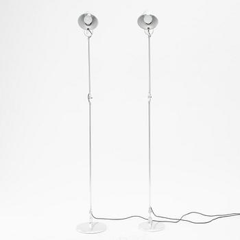 Michele De Lucchi & Giancarlo Fassina, a pair of "Tolomeo" floorlamps, Artemide, Italy.