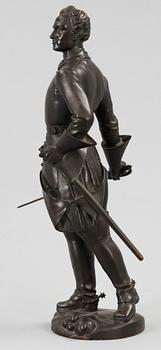 OKÄND KONSTNÄR, skulptur, brons, 1900-tal. Gjutarstämplar Otto Meyers gjuteri.