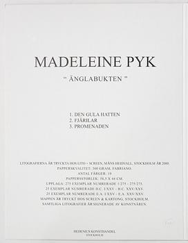 Madeleine Pyk, "Änglabukten", mapp med tre färglitografier.