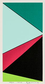 Olle Baertling · OLLE BAERTLING, färgserigrafi, 1965-68, signerad och numrerad 284/300.