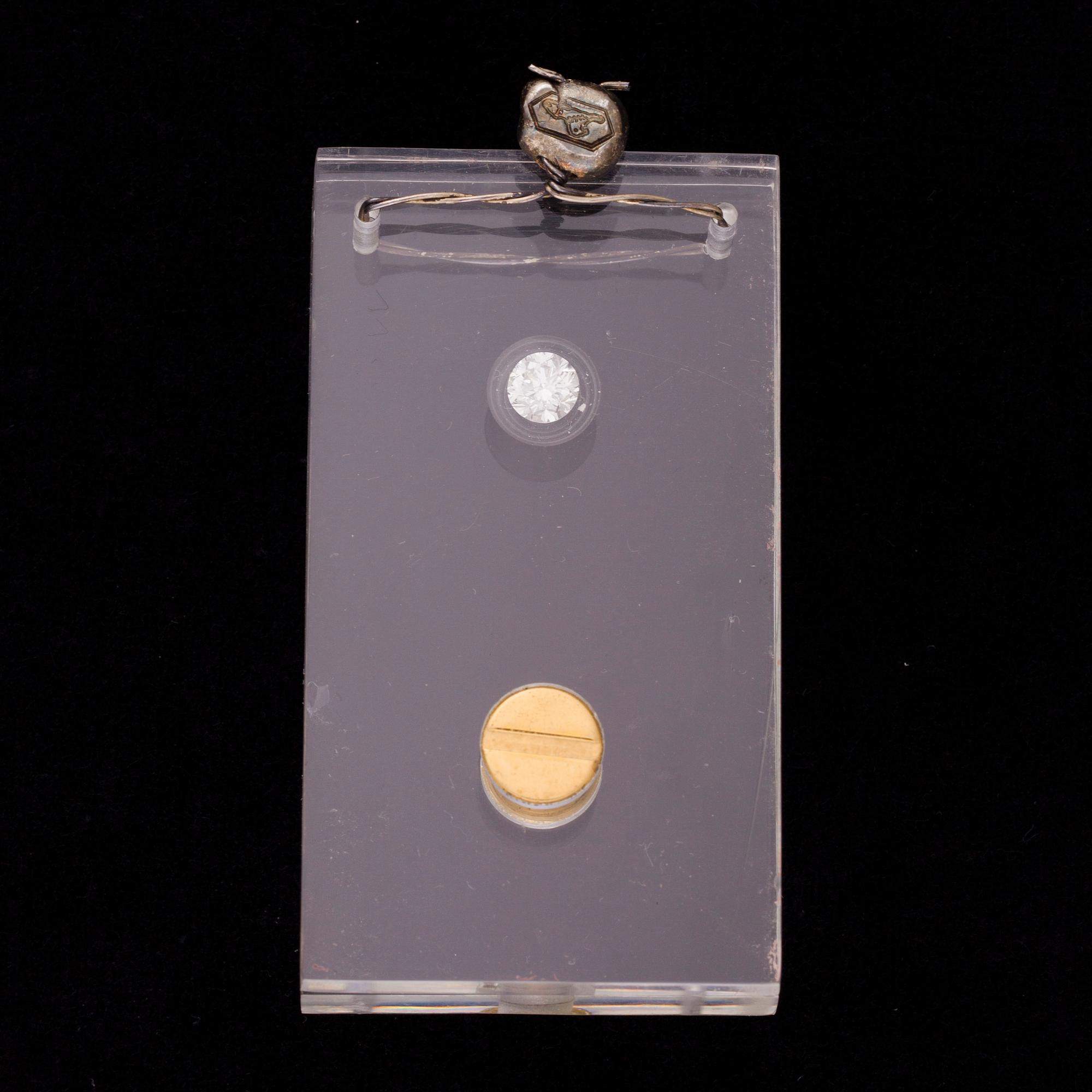 DIAMANT, briljantslipad 0,88 ct H (Wesselton) / VVS2.
