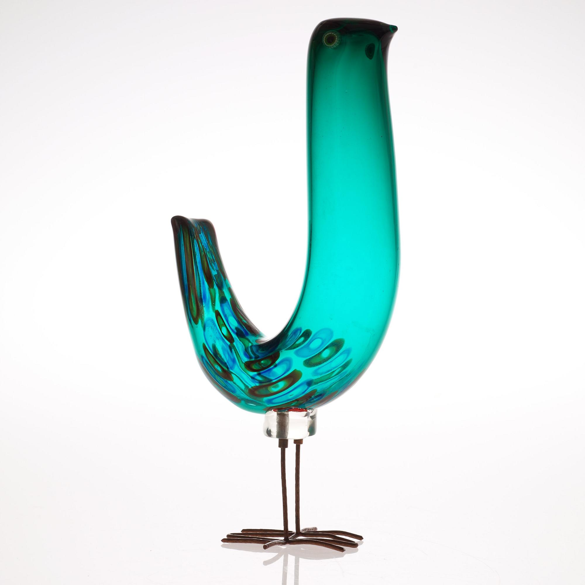 ALESSANDRO PIANON, fågel, "Pulcino", Vistosi, Italien, 1960-tal.