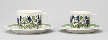 SERVISDELAR, porslin, "Krokus", Arabia.