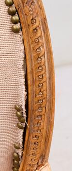 KARMSTOL, Frankrike, Louis XVI-stil, 1800/1900-tal.