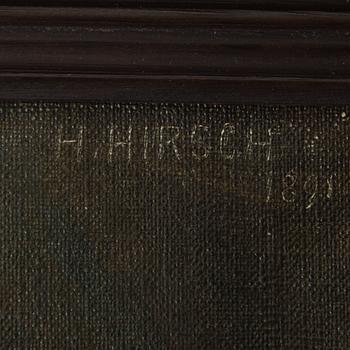 HERMANN HIRSCH, oil on canvas, signed and dated ”H. HIRSCH 1891” as well as inscribed ”AET. [Aetatis] 75”.