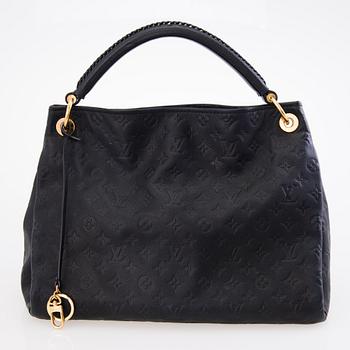 LOUIS VUITTON Black Monogram Empreinte Artsy MM Bag.