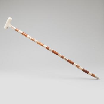 A cane by Ingvar Gustavsson, signed.