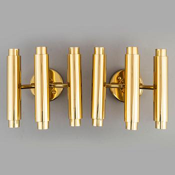 HANS-AGNE JAKOBSSON, vägglampor, ett par, "Prelaten", designade 1989.