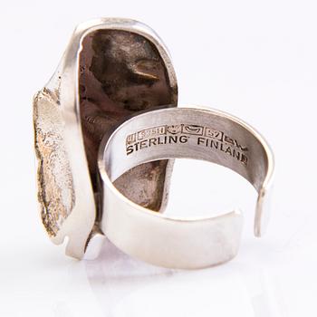 BJÖRN WECKSTRÖM, SORMUS, "Magmassa", KETJU ja KORVAKORUT, sterlinghopeaa, Lapponia, Helsinki 1971-88.