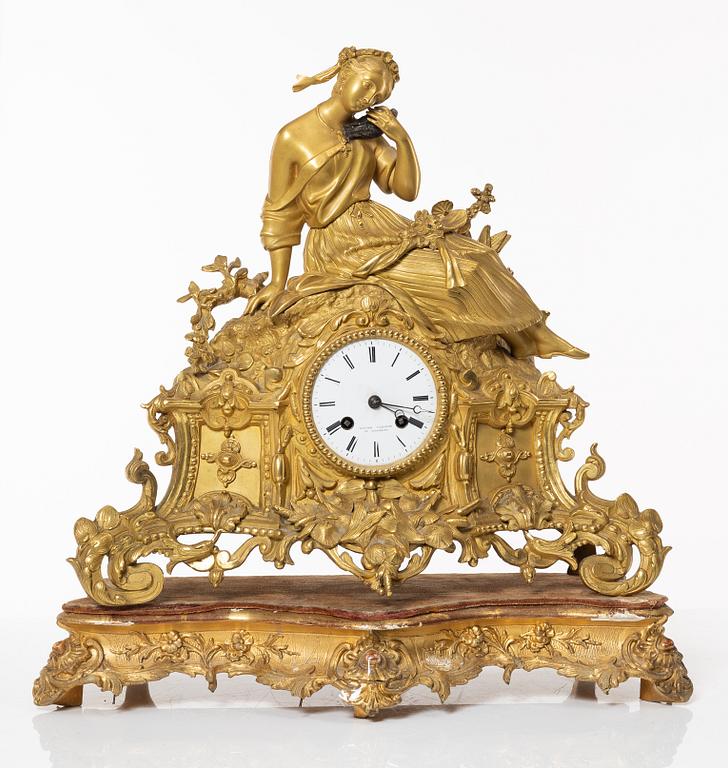 Bordspendyl, brons, 1800-tal.