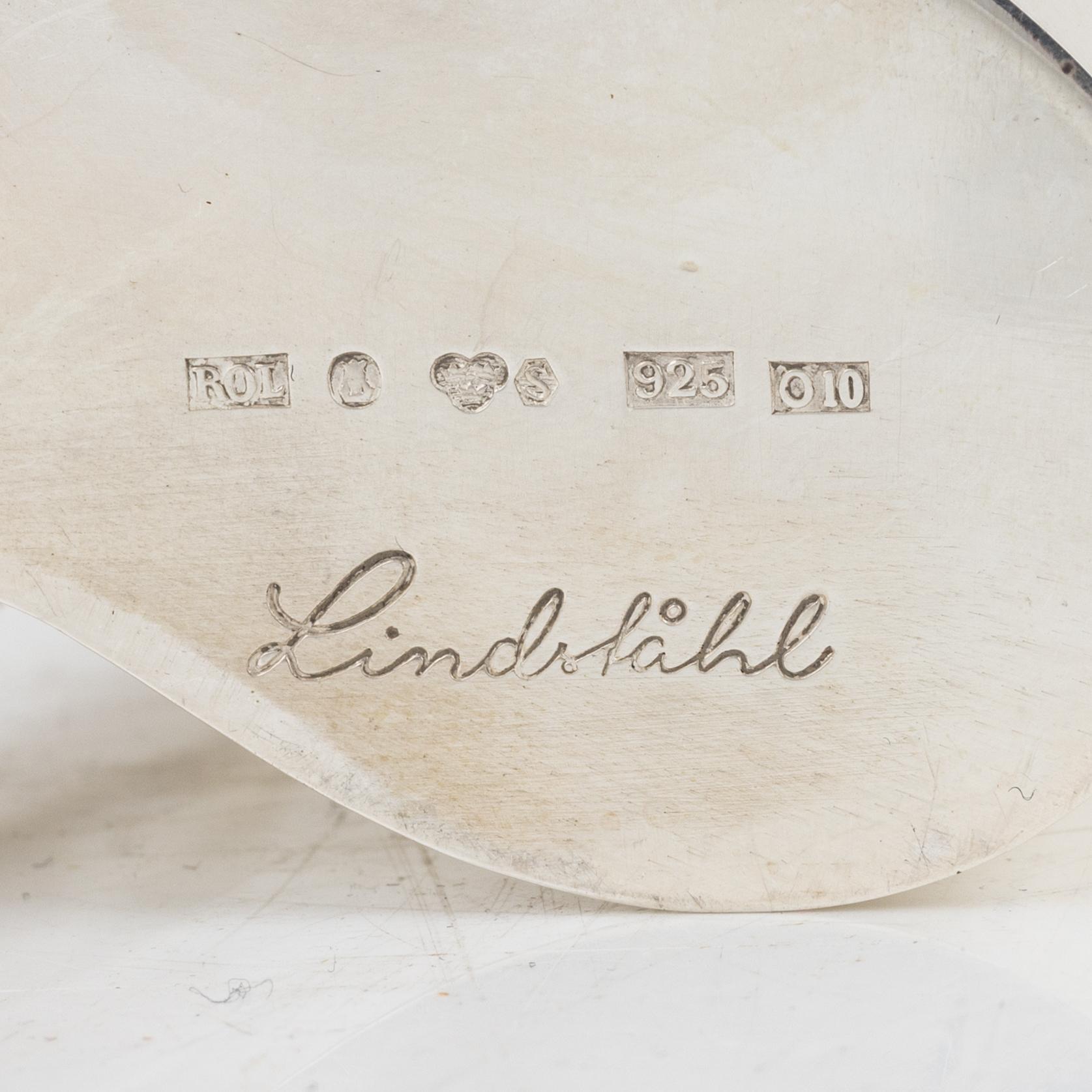 Rolf Lindståhl, a sterling silver vase, Stockholm 1988.