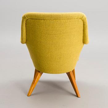 CARL GUSTAF HIORT AF ORNÄS, fåtölj,  "Pedro", tillverkare Hiort Tuote Puunveisto Oy - Träsnideri Ab, 1900-talets mitt.