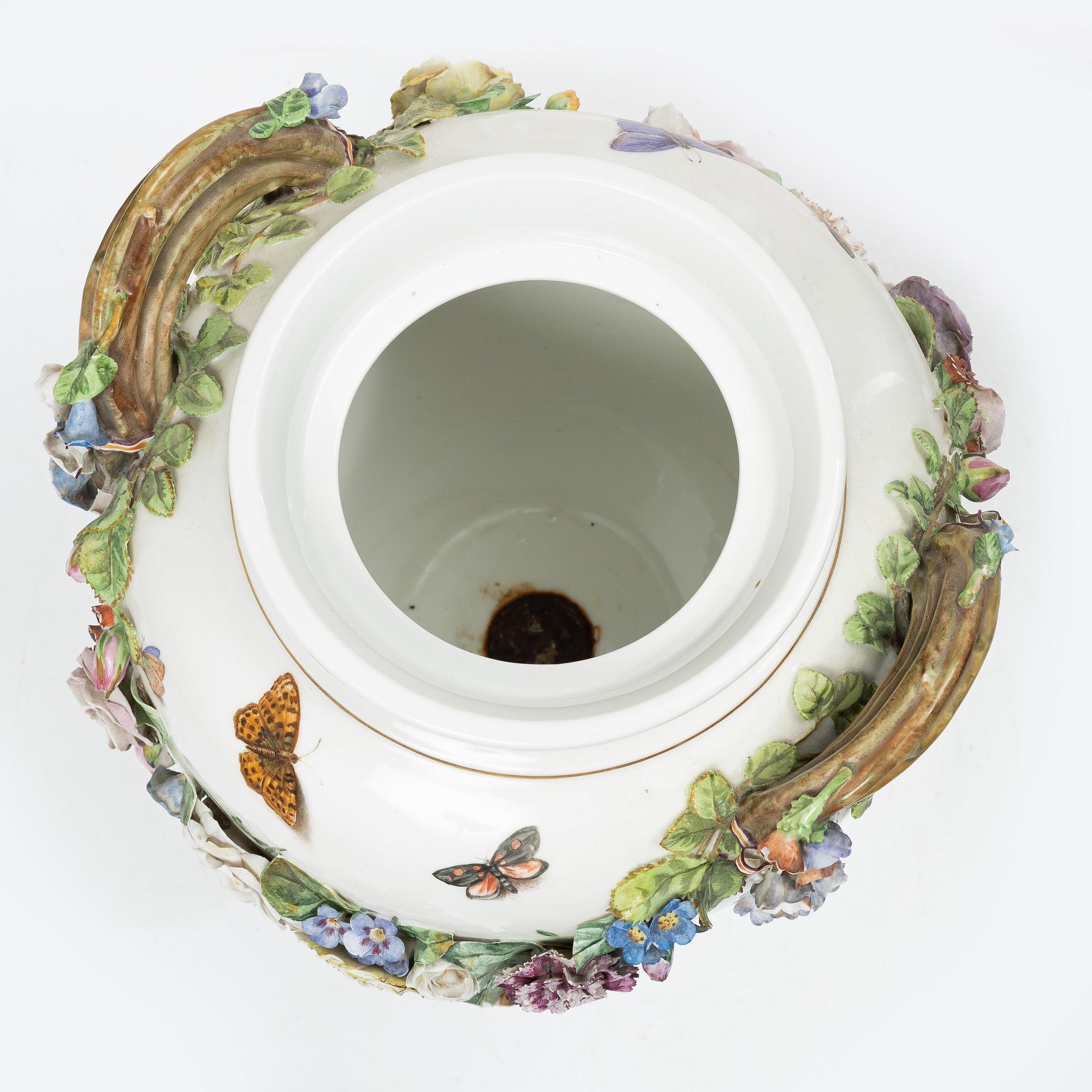Royal Copenhagen, An ornamental urn, porcelain, Denmark, 19th century.