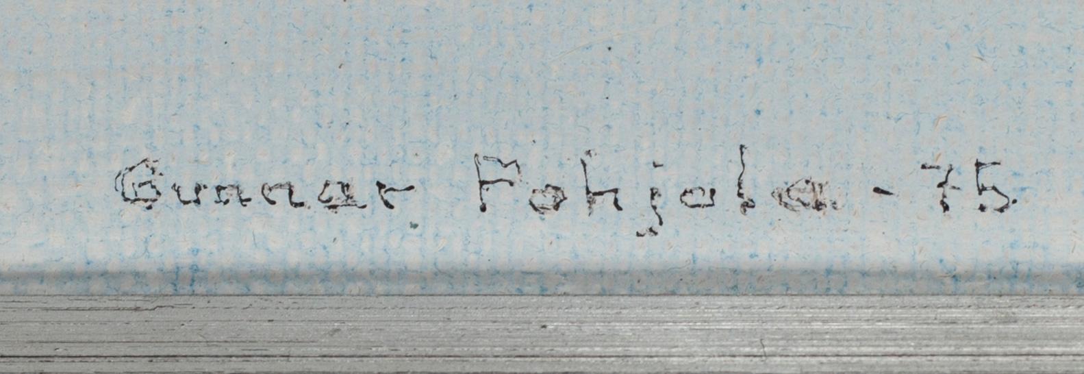 Gunnar Pohjola, olja på duk, signerad och daterad -75.