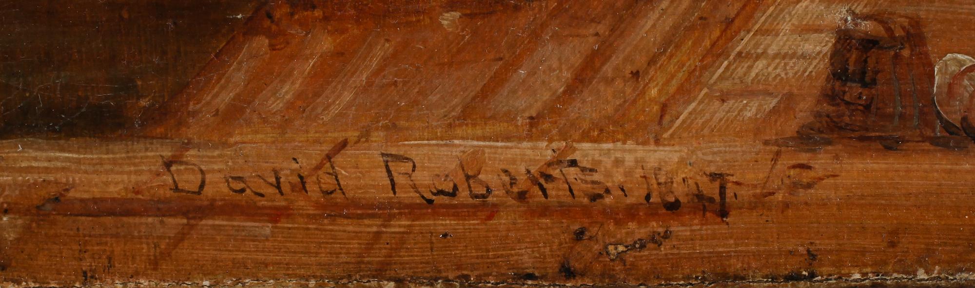 DAVID ROBERTS, tillskriven, olja på duk, signerad och daterad 1847.