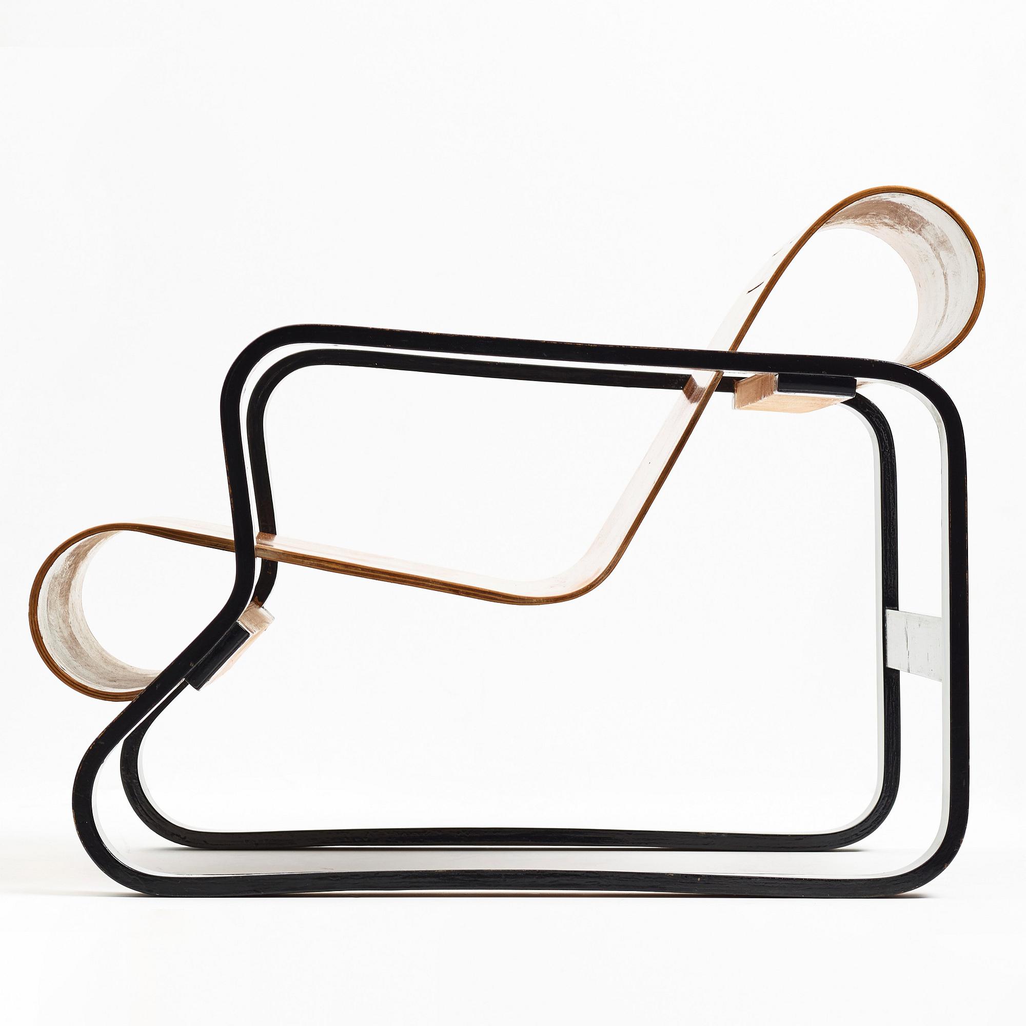 Alvar Aalto, fåtölj, "Paimio"  O.y Huonekalu-ja Rakennustyötehdas A.B för Artek, Finland, 1930-40-tal.