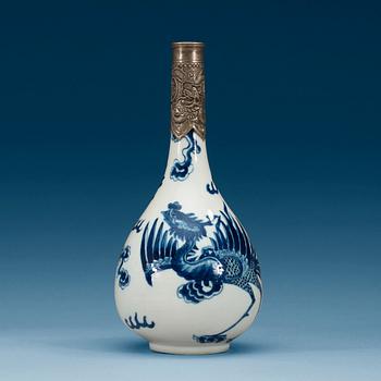 1753. A blue and white vase, Qing dynasty.