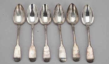 SKEDAR, 6 st, silver, S:t Petersburg Ryssland, 1851. Ca 313 g.