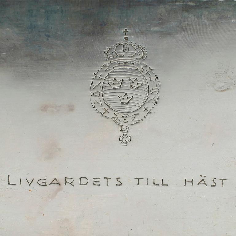 CIGARETTSKRIN, silver, K. Anderson. Stockholm 1925.