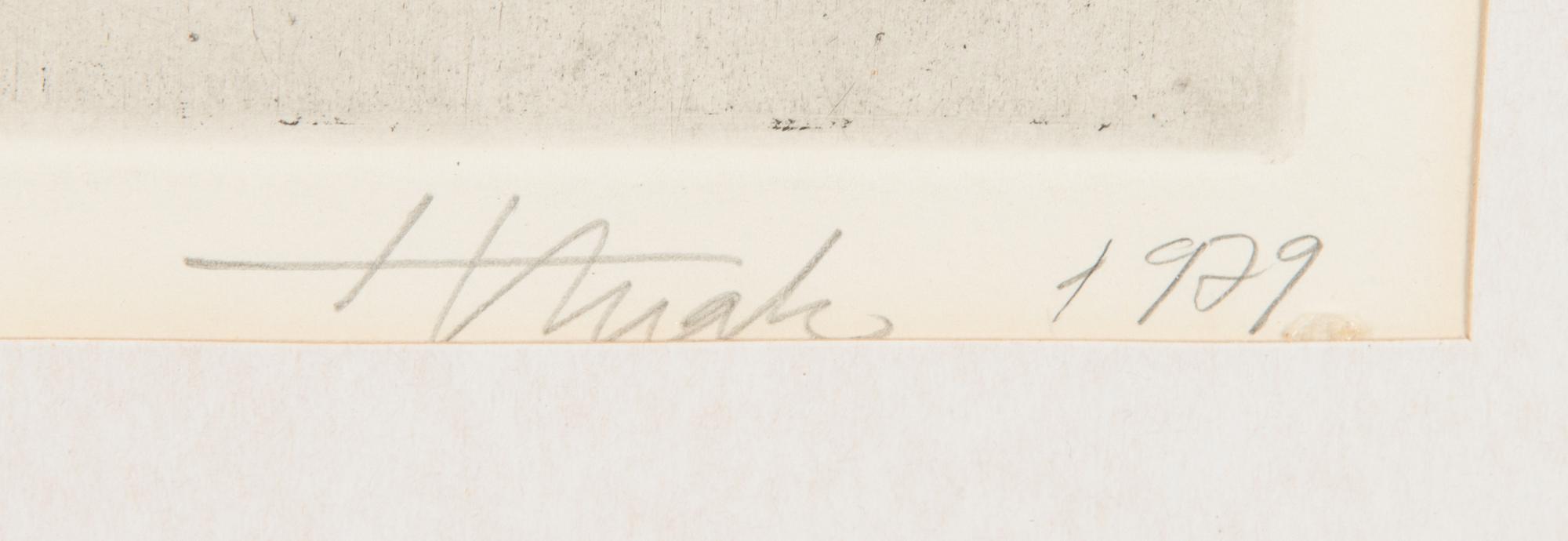 Henno Arrak, softground etching, signed and dated 1979, numbered 24/25 III.