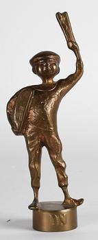 STIG BLOMBERG, skulptur, brons, monogramssign. Gjutarstämpel Herman Bergman.