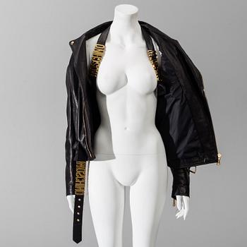 MOSCHINO, skinnjacka, italiensk storlek 48.