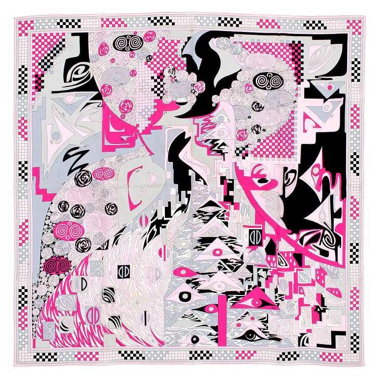 EMILIO PUCCI, silk scarf.