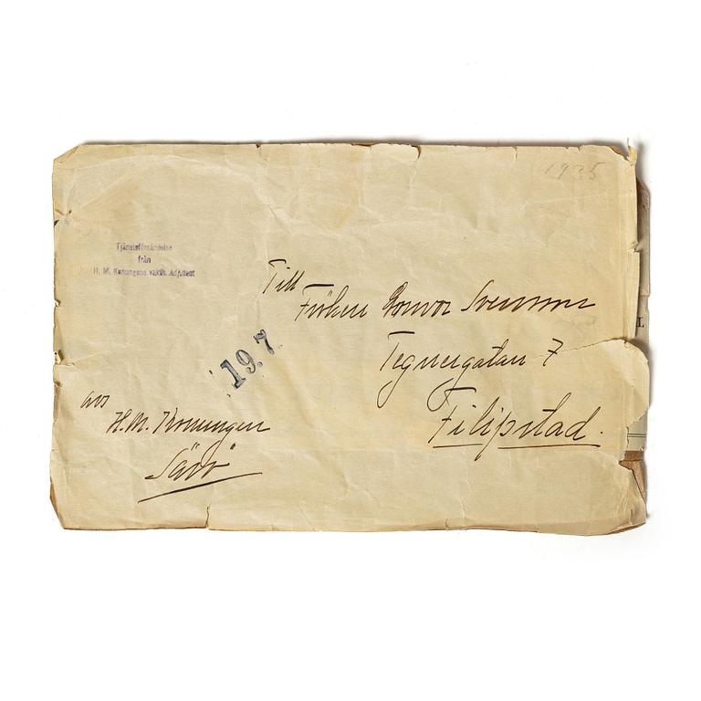 Tennis racket, provenance: King Gustaf V.