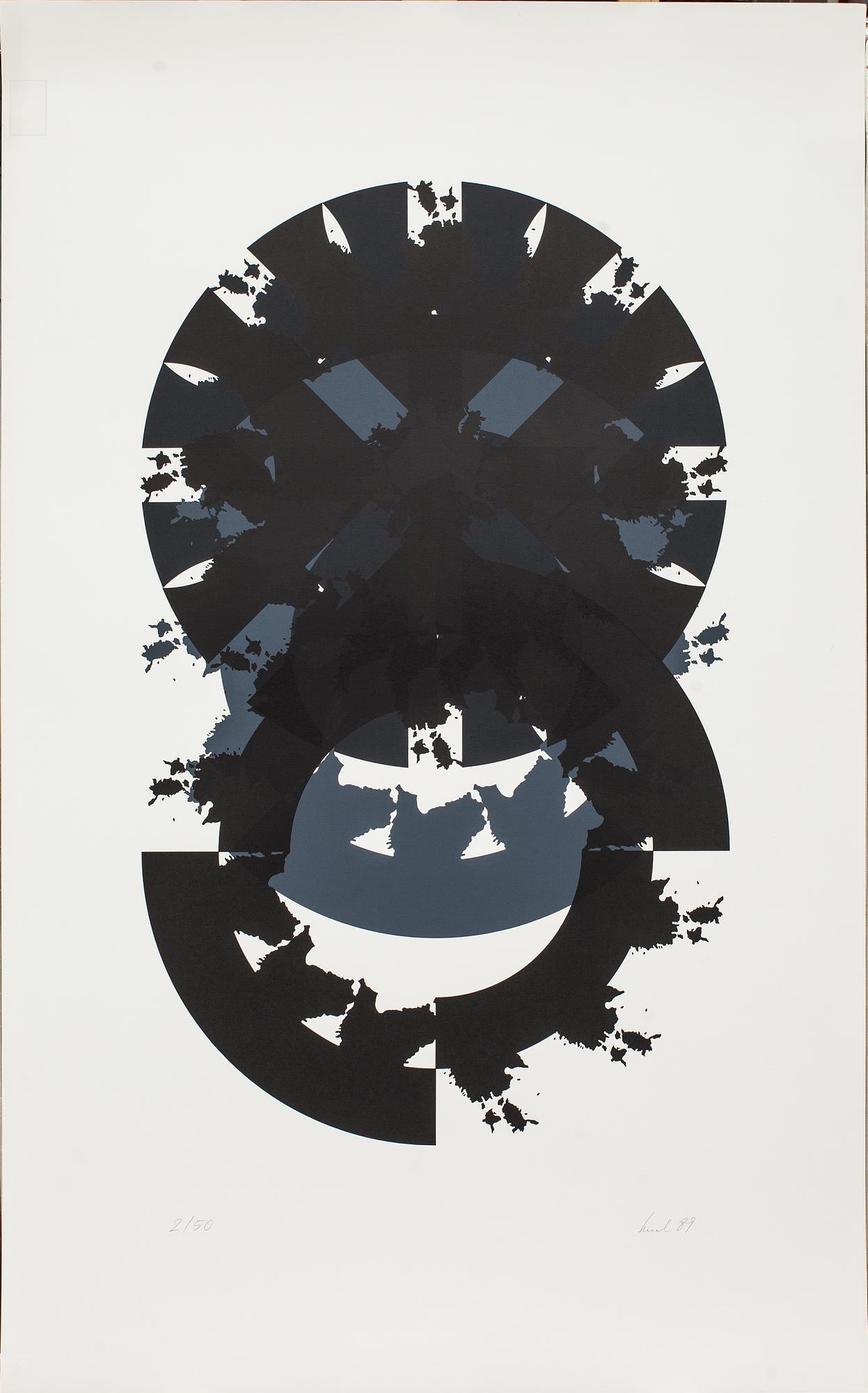 RAUL MEEL, färgserigrafi, signerad, numrerad 2/50 och daterad- 89.