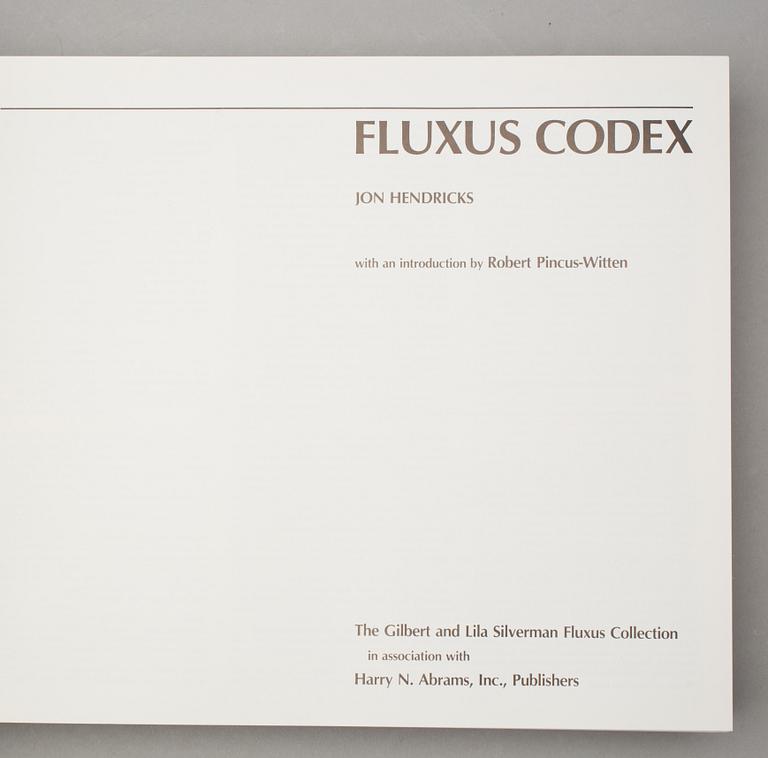BOOKS, 2 vol, Fluxus Codex (1995), Paul Duncan & Bengt Wanselius: Regi Bergman (2008, CD).