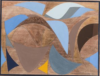 Göran Augustson, gouache, signed and dated -78.