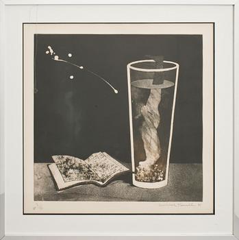 MICHAEL FARRELL, etsning, sign, e.a., numr X / IV, dat -80.