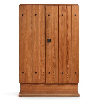 297. Axel Einar Hjorth, a stained pine 'Lovö' cabinet, Nordiska Kompaniet, Sweden 1930s.