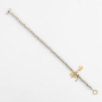 Pomellato, bracelet, "Dodo", silver with gold charms.