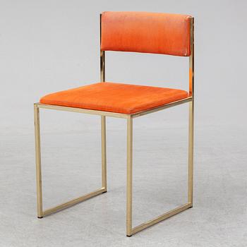 An end of the 20th Century brass chair by Renato Zevi.